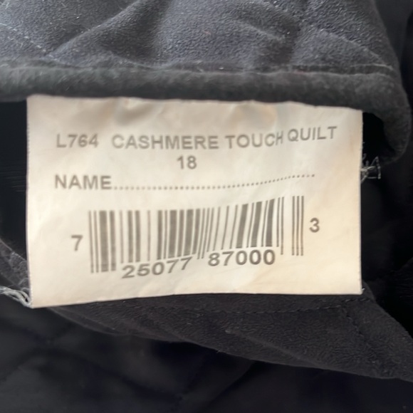 Barbour black / charcoal quilted jacket size 14 US - Picture 13 of 13